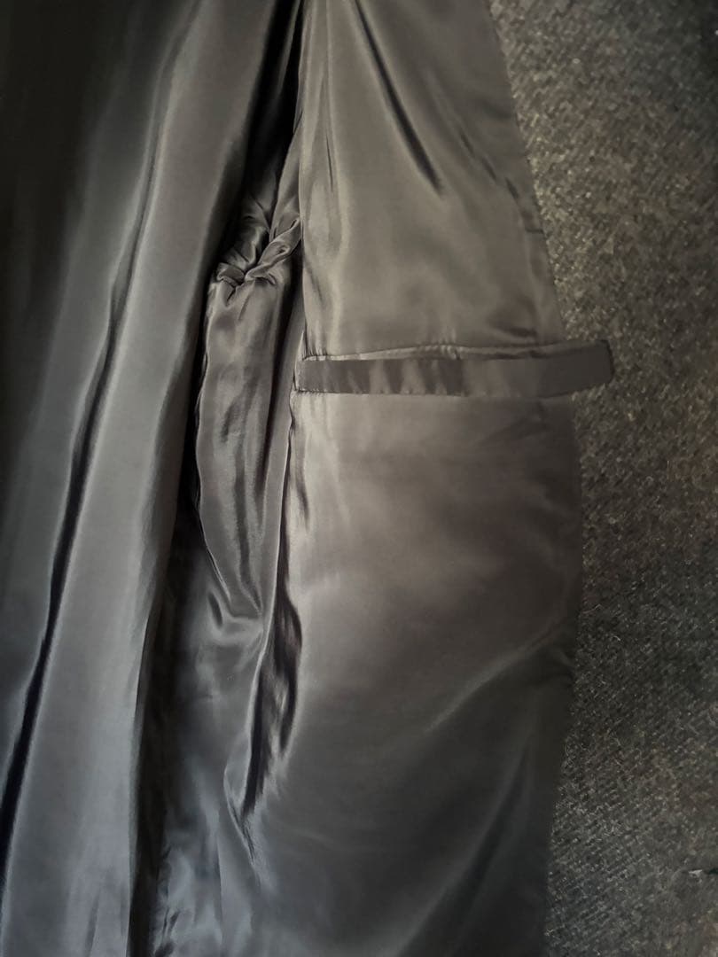 AMOMENTO ロングコート チャコール 韓国