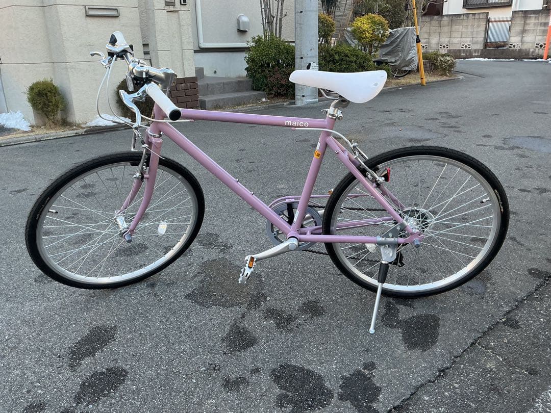 maico クロスバイク ピンク（紅藤）　24インチ【都内手渡し限定】