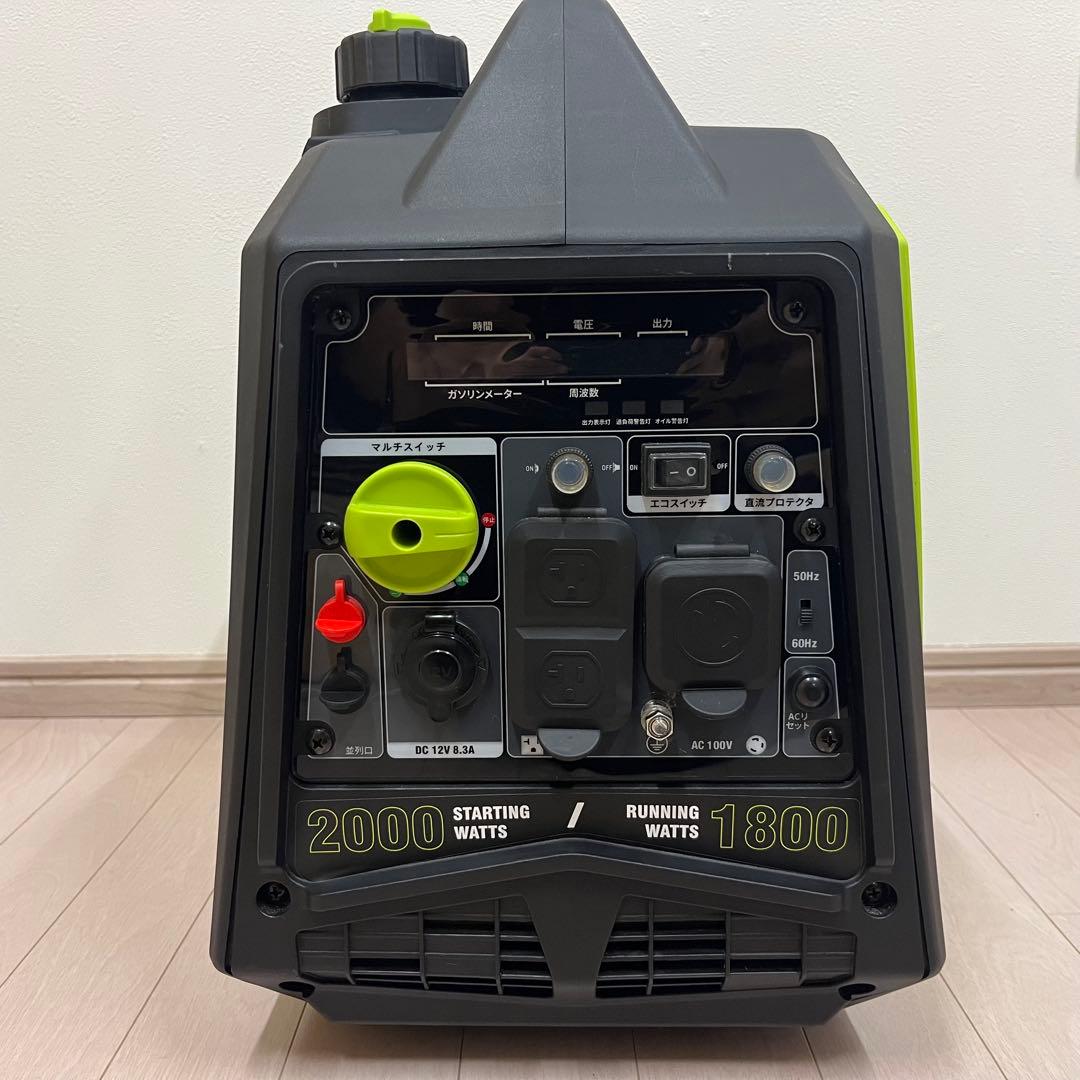 【ほぼ新】EENOUR DK1800iA インバーター発電機 正弦波 高出力