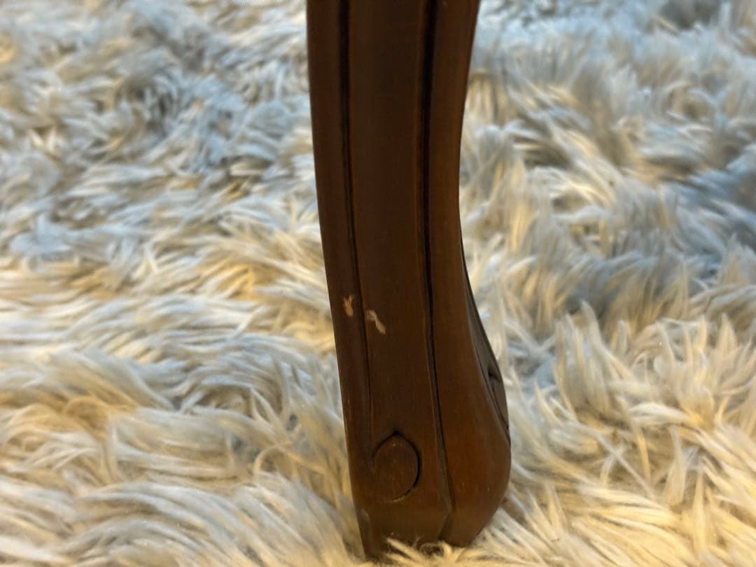 フレンチアンティーク　猫脚　クラシック　ラタンシートチェア　ヴィンテージ　NZ