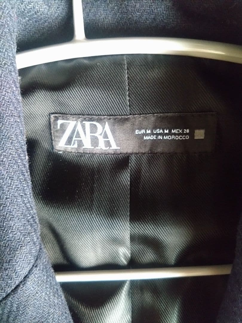 ZARA ネイビー チェスターコート M