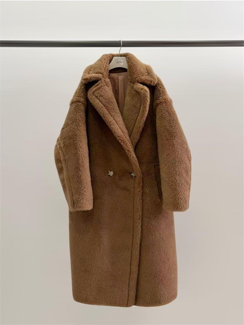 新型最新作❗️ベアロングコート テディコート ライトブラウン キャメル