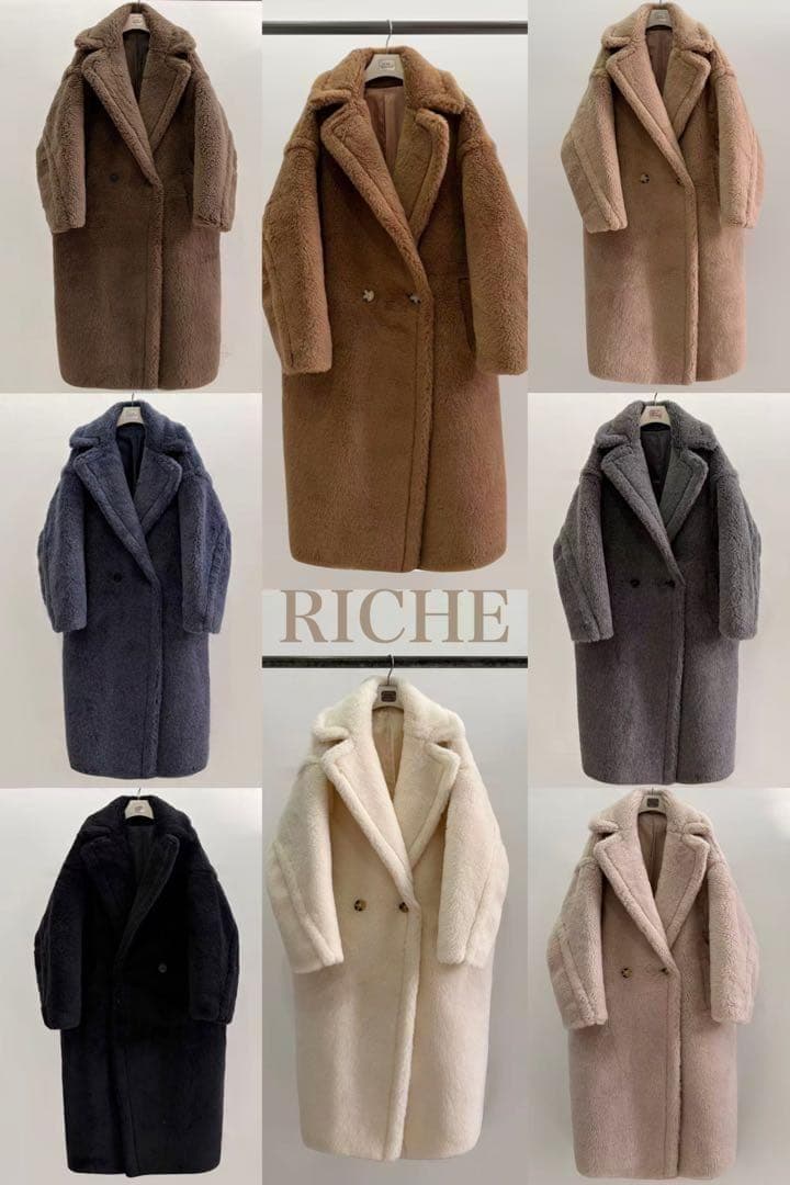 新型最新作❗️ベアロングコート テディコート ライトブラウン キャメル