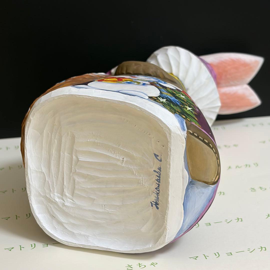 クリスマス　オーナメント　うさぎ　木製　手作り　スヴェトラーナ・ニコラエヴァ