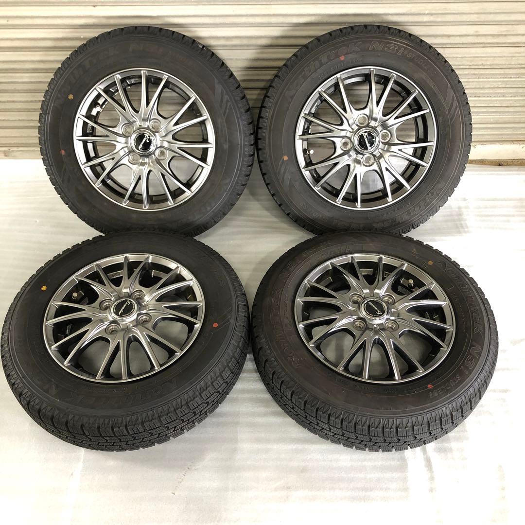 North trek 145/80R13 スタッドレスタイヤ ホイール付き4本