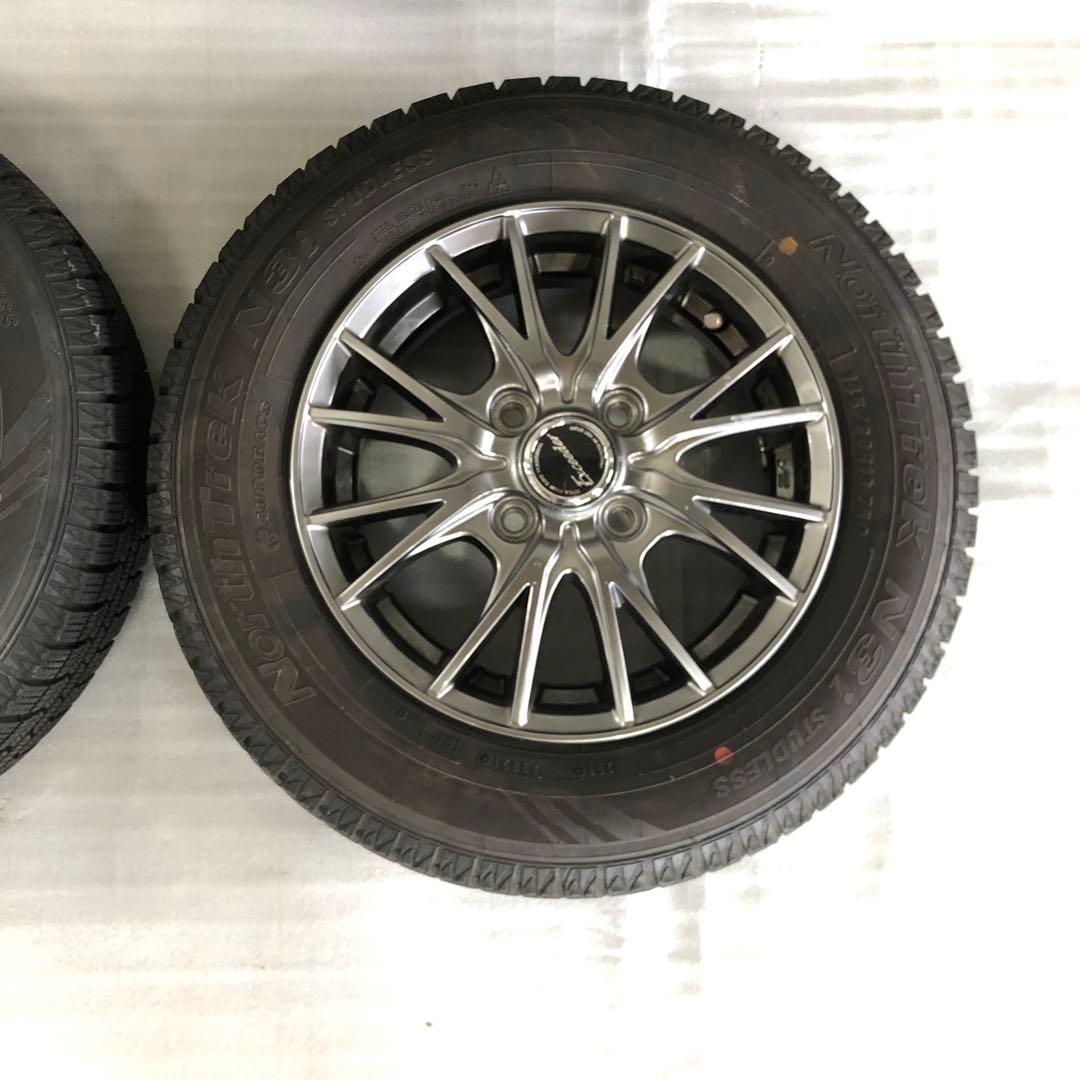 North trek 145/80R13 スタッドレスタイヤ ホイール付き4本