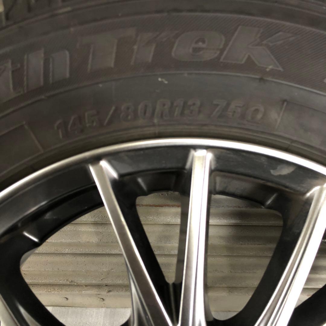 North trek 145/80R13 スタッドレスタイヤ ホイール付き4本