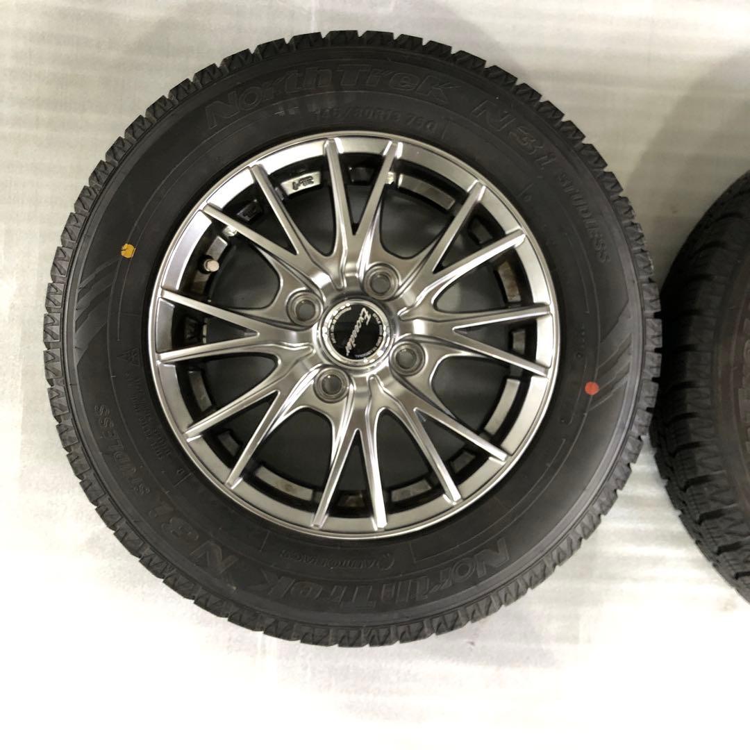 North trek 145/80R13 スタッドレスタイヤ ホイール付き4本
