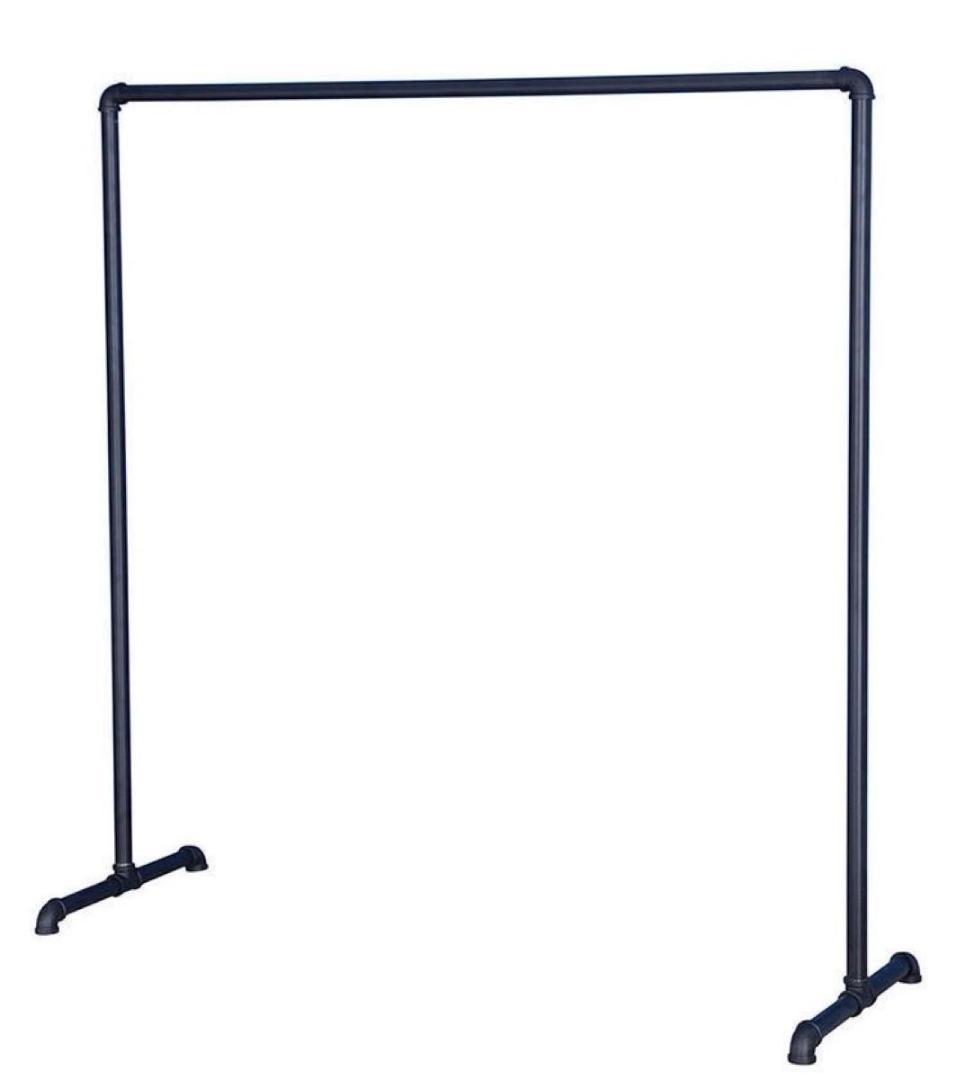 【訳あり①】アイアンハンガーラック ハンガーラック パイプラック ブラック 黒