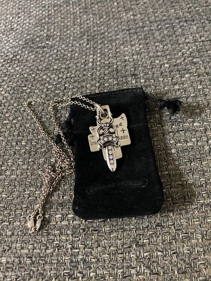 クロムハーツ☆スリートリンケッツ純正パヴェダイヤ 国内正規品未使用　超超レア☆