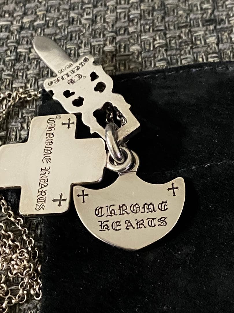 クロムハーツ☆スリートリンケッツ純正パヴェダイヤ 国内正規品未使用　超超レア☆