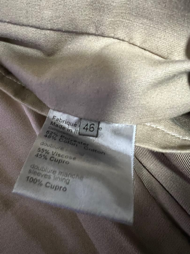 エディ期　ディオールオム　DIOR トレンチコート　2007 aw