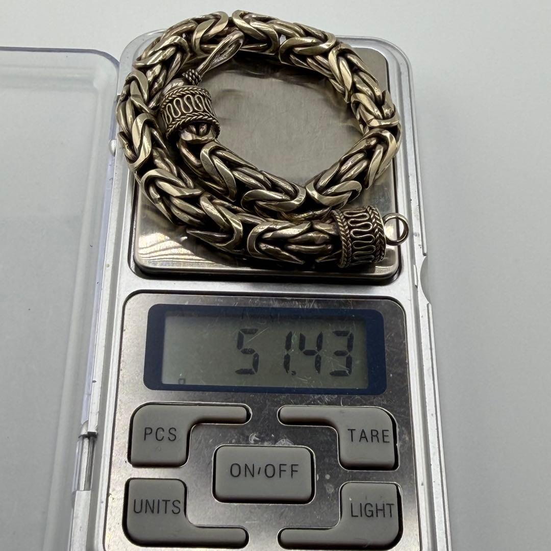 シルバー925 バリチェーン ブレスレット メンズ アクセサリー