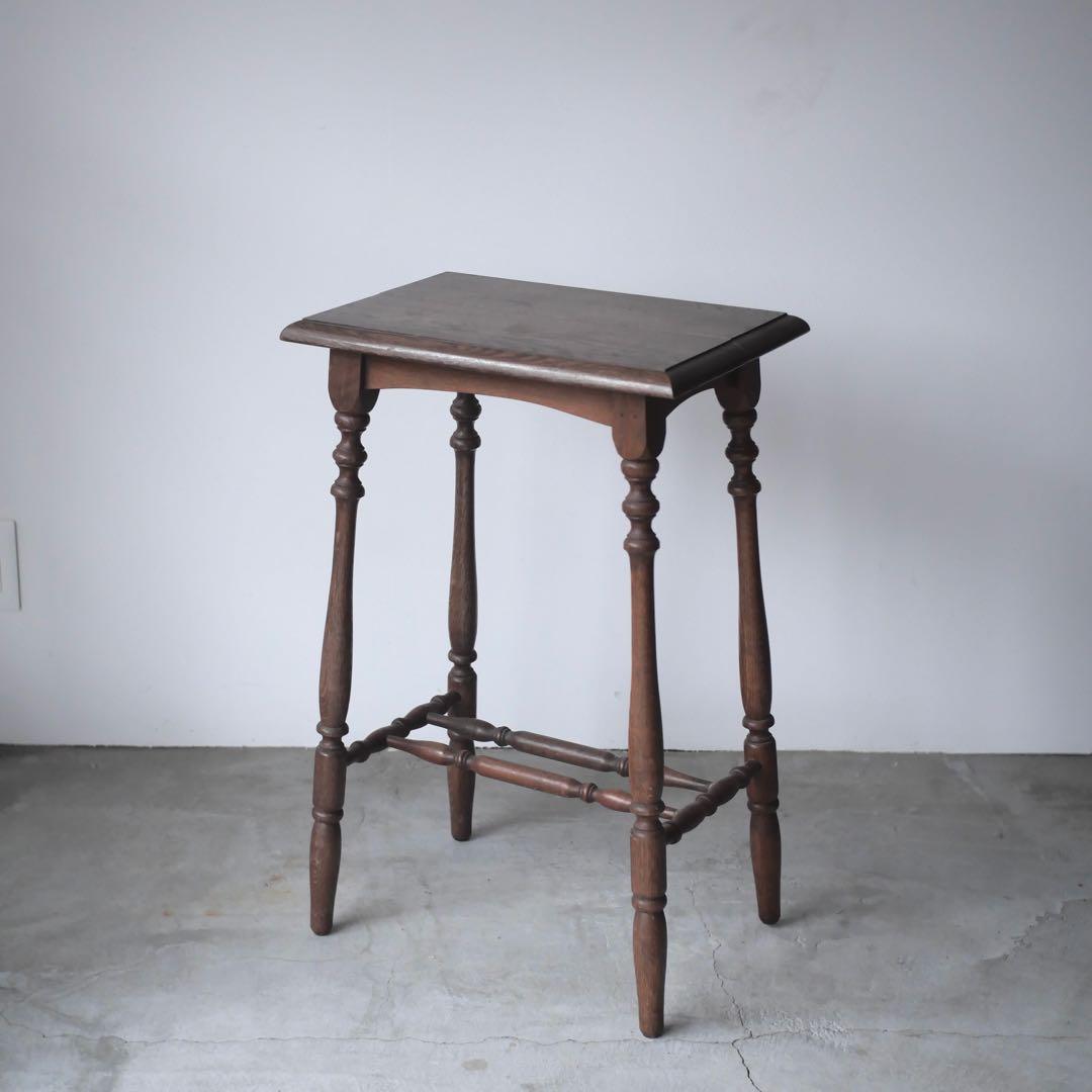 花台　イギリス製　オーク材　展示台　台　古家具　古道具　アンティーク　昭和レトロ