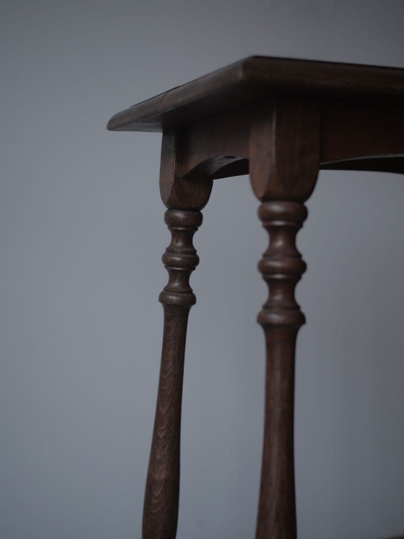 花台　イギリス製　オーク材　展示台　台　古家具　古道具　アンティーク　昭和レトロ