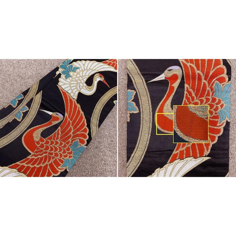 410ag55,小物類◎七五三 七歳 女児 着物&丸帯 セミアンティーク 総柄