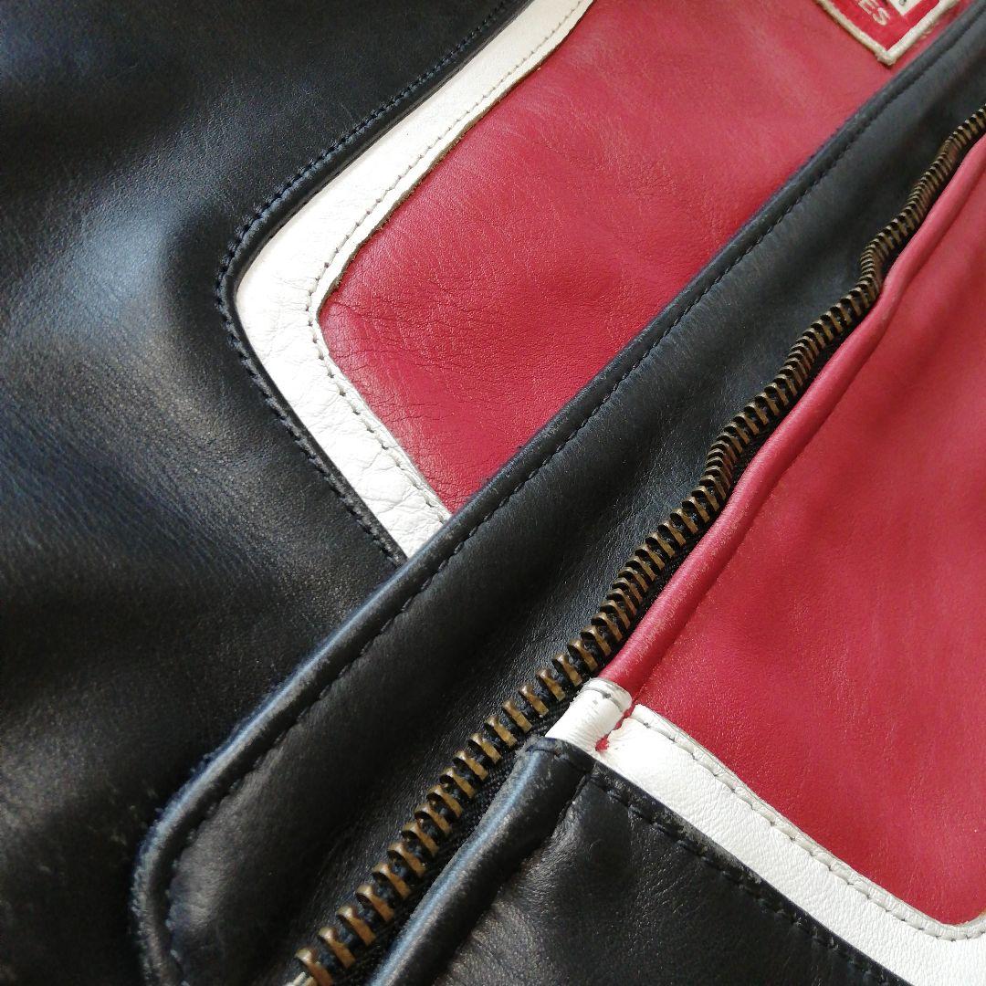 クリーニング済 Vanson RJP タロンジップレザーライダースジャケット