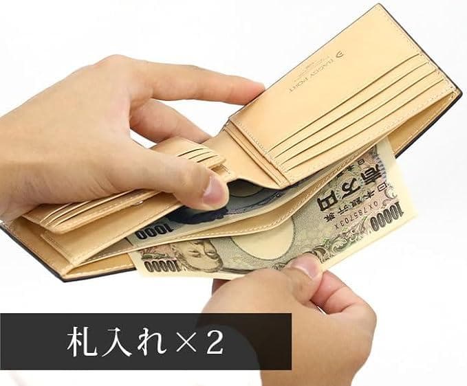 BAGGY PORTバギーポート 本革 二つ折り財布 ネイビー 新品未使用