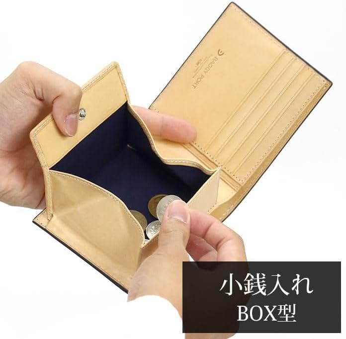 BAGGY PORTバギーポート 本革 二つ折り財布 ネイビー 新品未使用