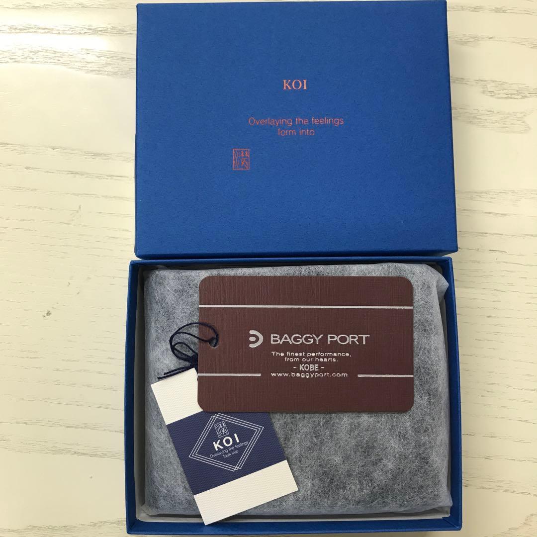 BAGGY PORTバギーポート 本革 二つ折り財布 ネイビー 新品未使用