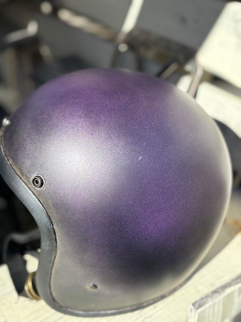 RAMSKIT カスタムヘルメット 500TX 小帽体 深め XLマットパープル
