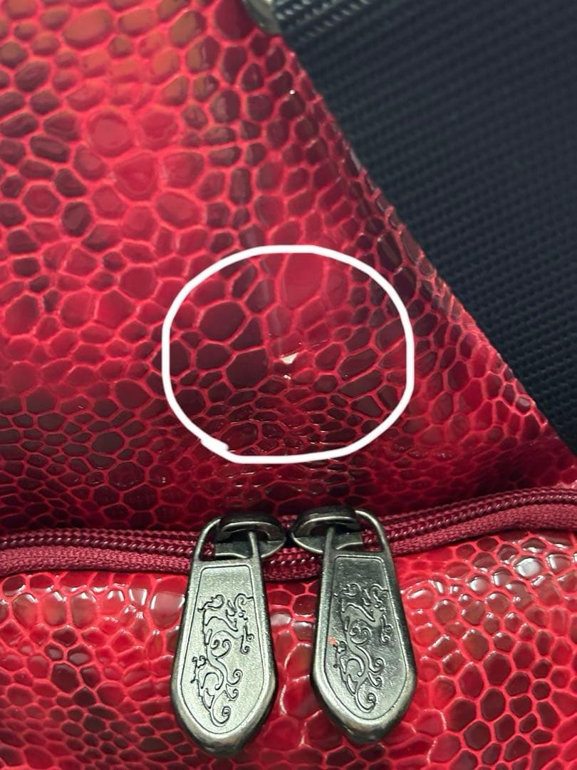 ダンスウィズドラゴン　ボストンバックショルダー付レッド