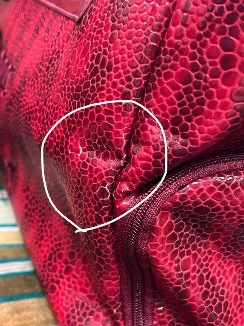 ダンスウィズドラゴン　ボストンバックショルダー付レッド