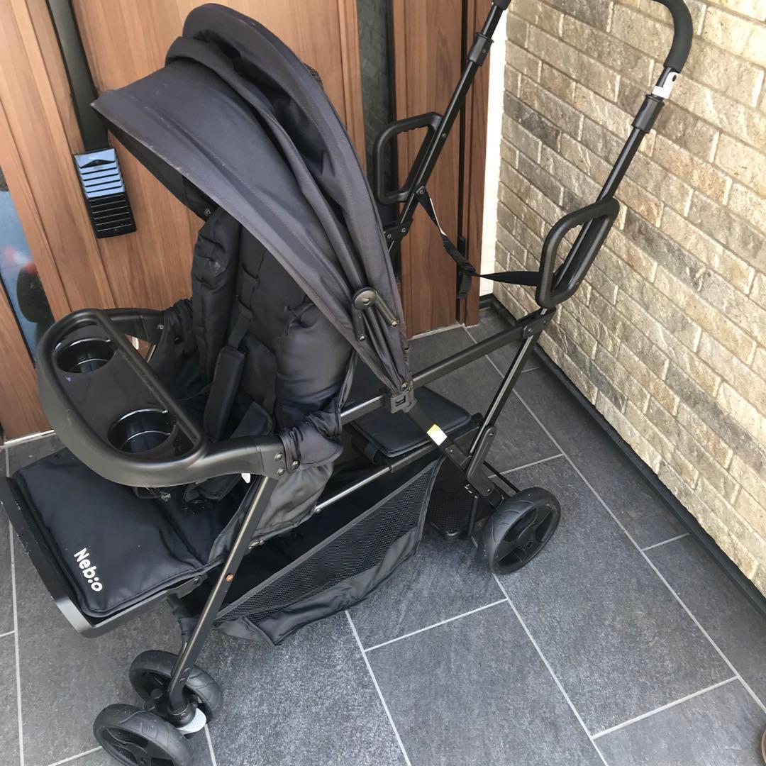 Neboo 黒 ベビーカー カップホルダー付き