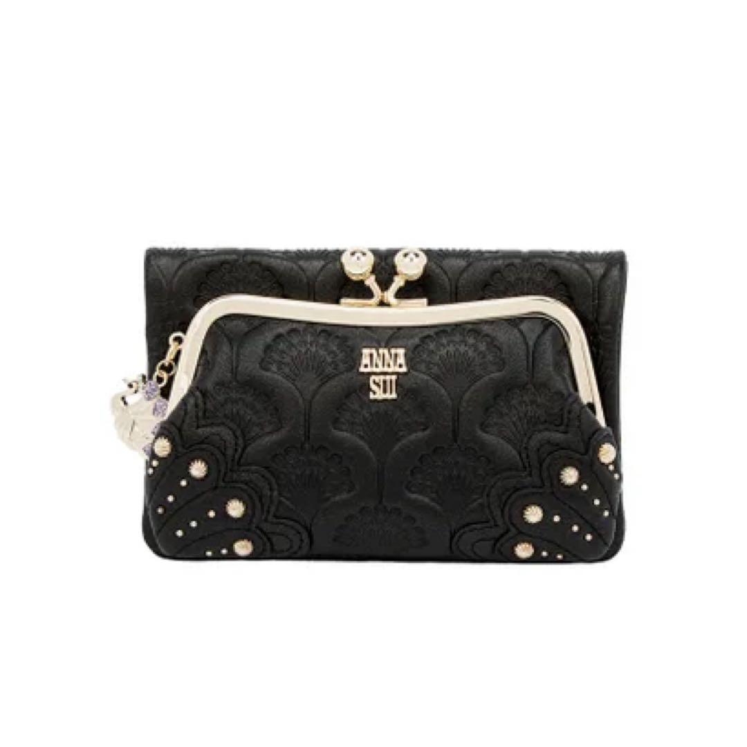 【新品】ANNA SUI ピーコック二つ折りがま口財布