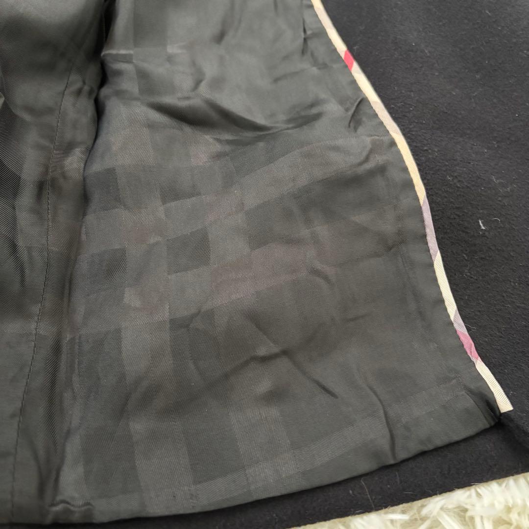 BURBERRY バーバリーロンドン カシミヤ混 トレンチコート L〜XL 黒