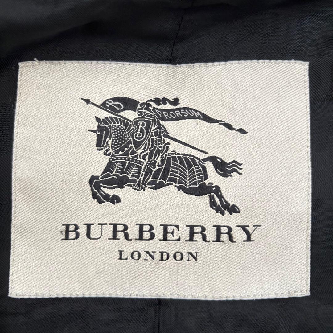 BURBERRY バーバリーロンドン カシミヤ混 トレンチコート L〜XL 黒