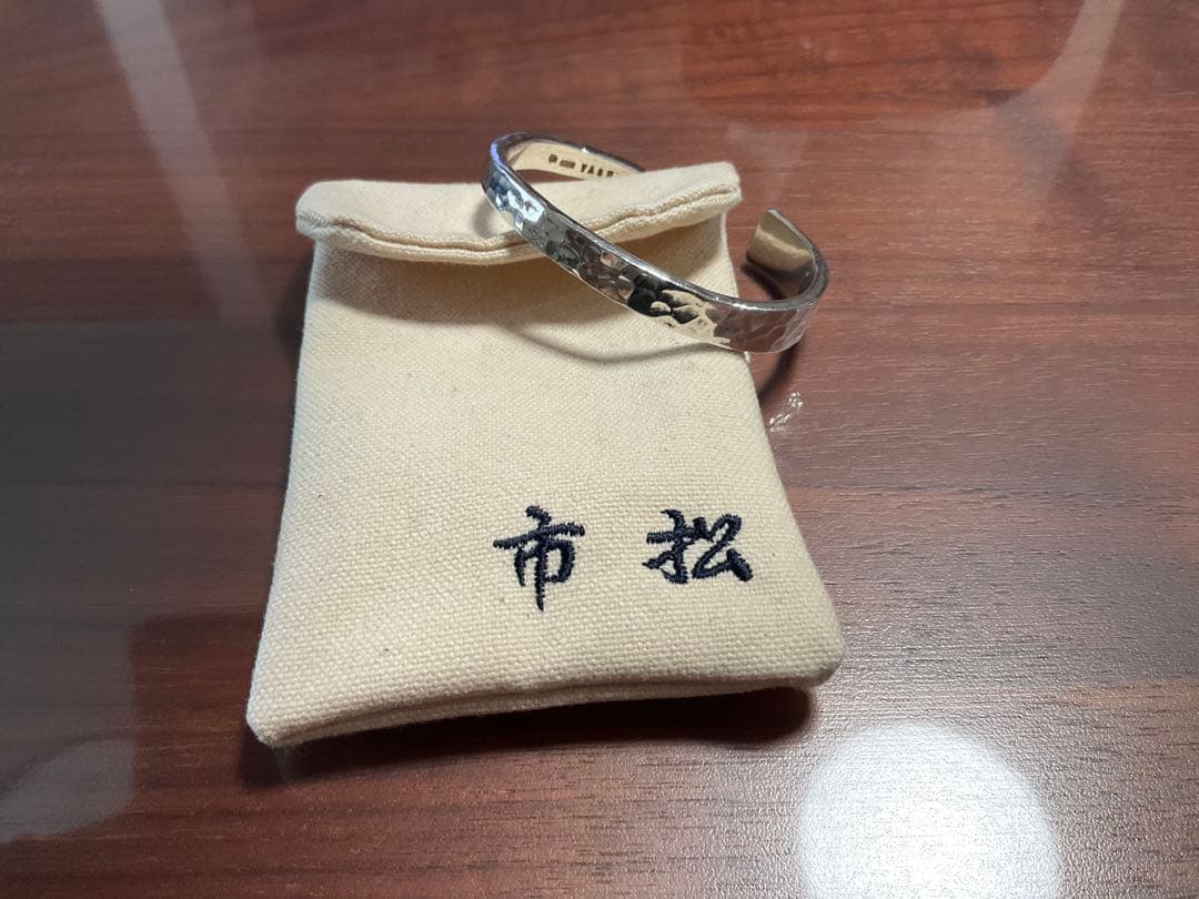 市松　バングル silver アシンメトリー（週末限定お値下げします。）