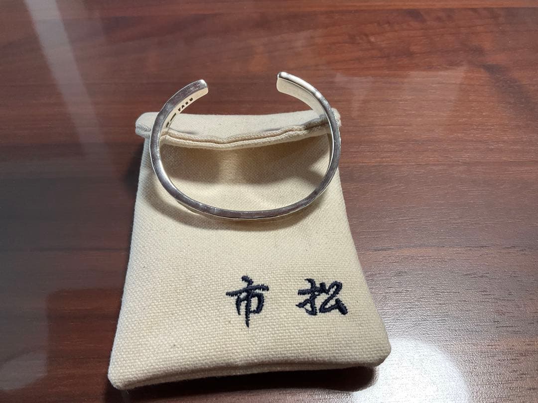 市松　バングル silver アシンメトリー（週末限定お値下げします。）