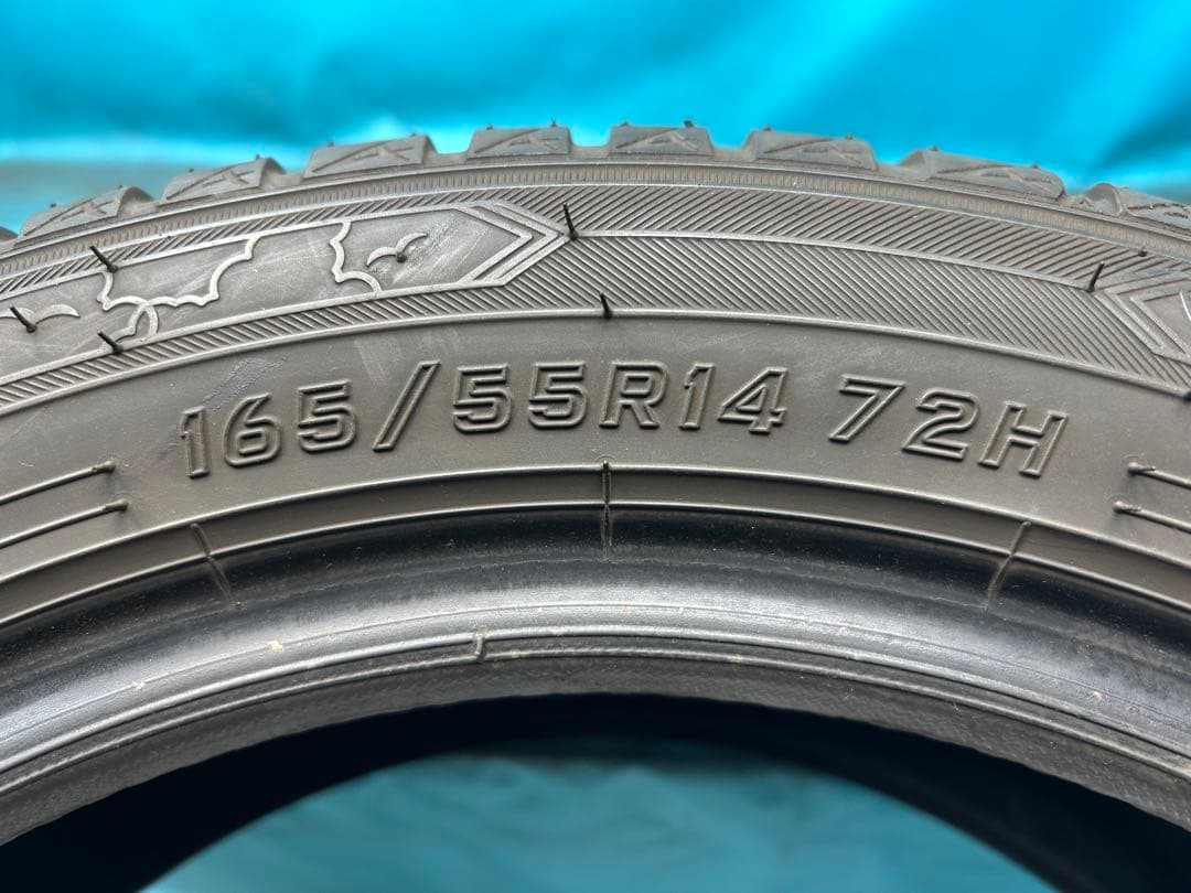 2024年製165/55R14バリ山！中古タイヤ2本セット　オールシーズンタイヤ