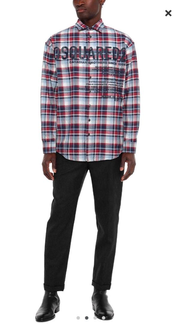 DSQUARED2 新品タグ付 Canadianチェックシャツ size46