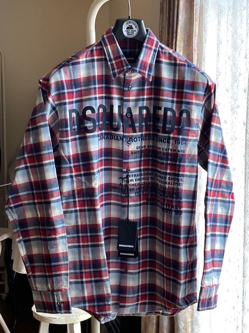 DSQUARED2 新品タグ付 Canadianチェックシャツ size46