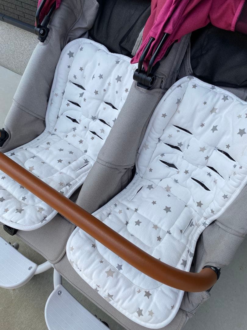 エアバギー　ココダブル　双子用　ピンク