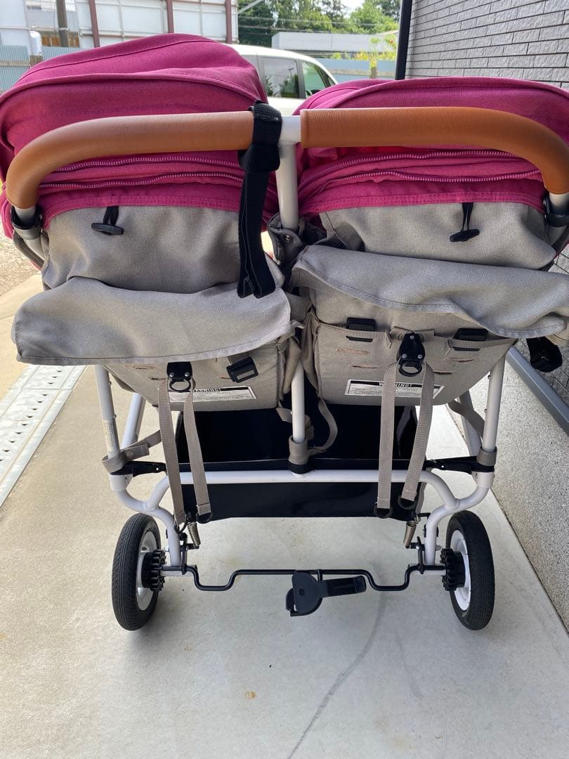 エアバギー　ココダブル　双子用　ピンク