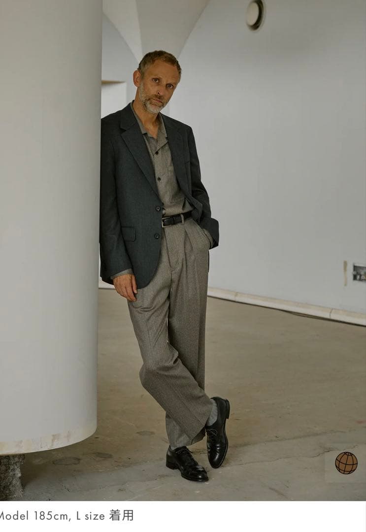 【新品未使用】Cornie 25AW HERRINGBONE SLACKS M