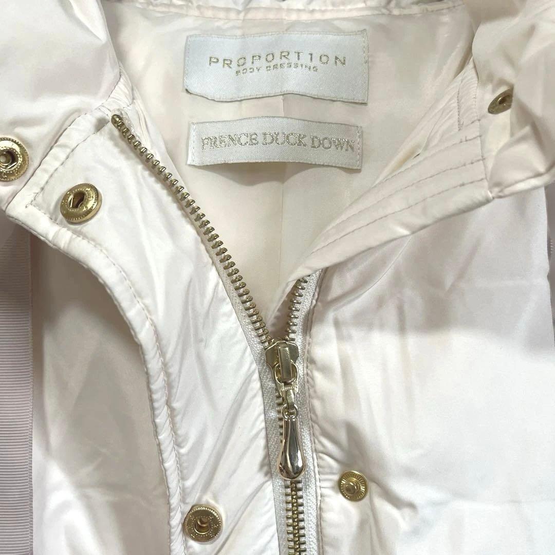 新品★プロポーションボディドレッシング ウエストマークショートダウン(エクリュ)