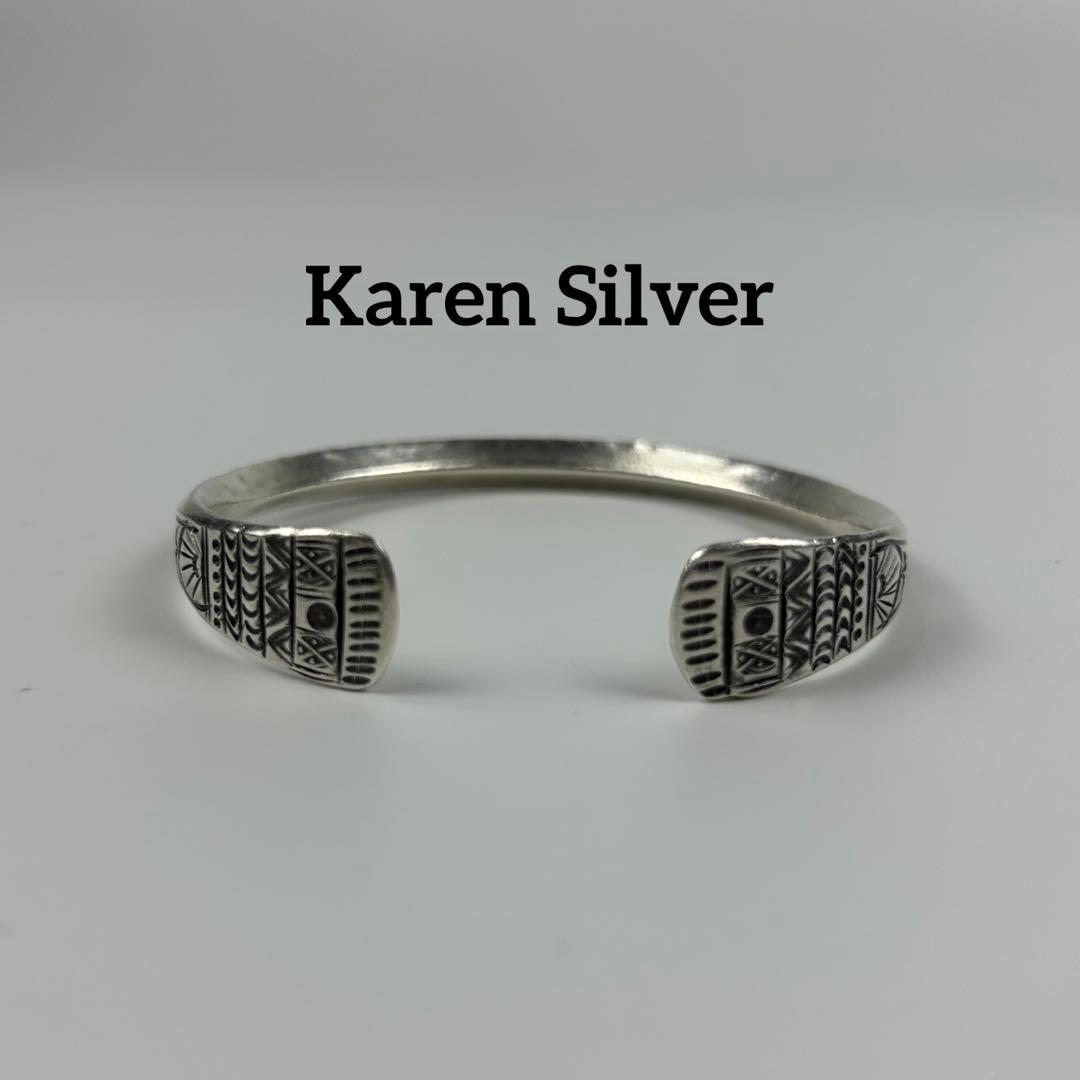 カレンシルバーバングル Karen Silver Bangle
