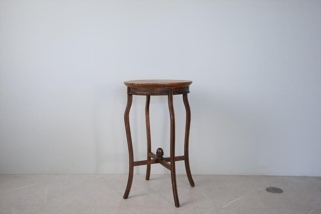 フランスアンティーク木製サイドテーブル/オケージョナル机/飾り棚(90-253)