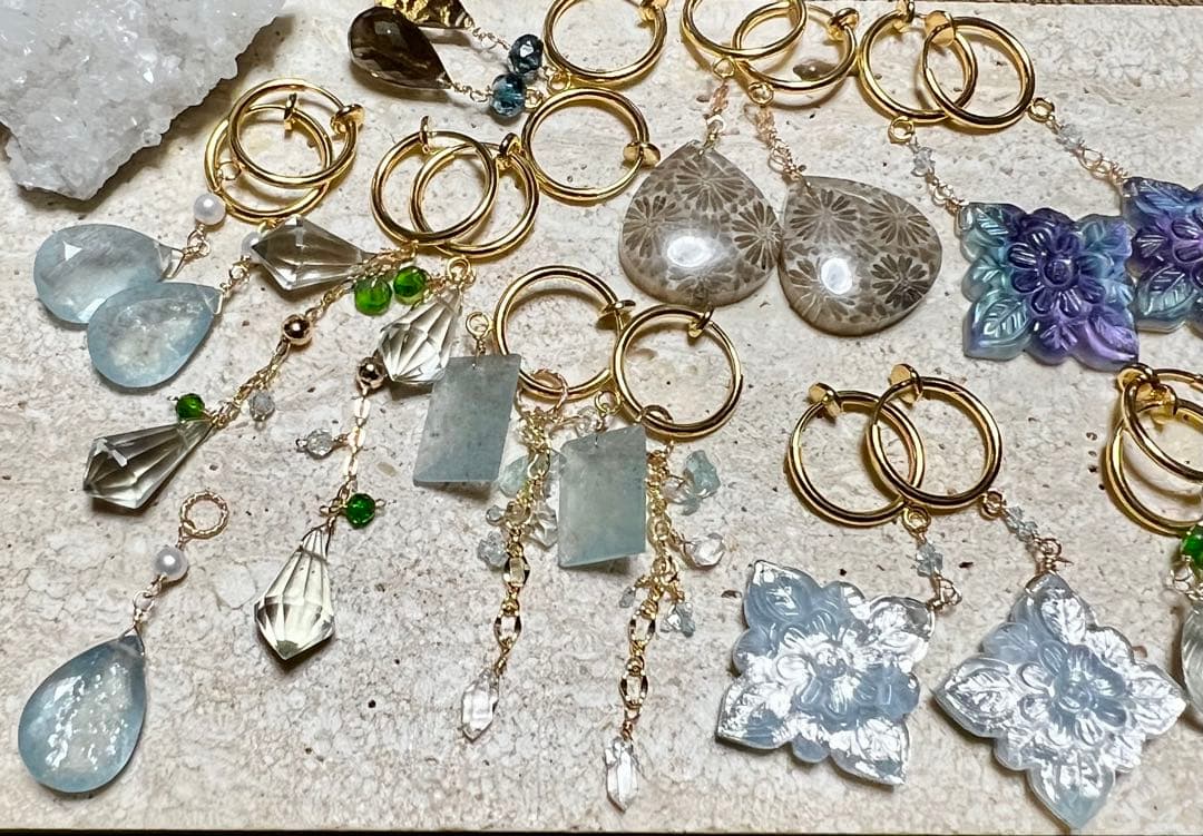 ポメころび❤️ サージカルフープイヤリング