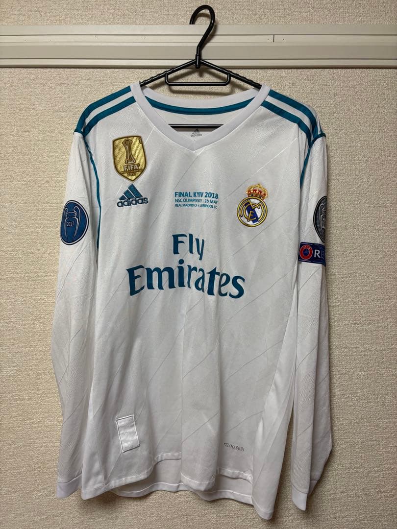 【希少】 ロナウド レアル・マドリード 17/18 CL決勝 長袖 海外Mサイズ