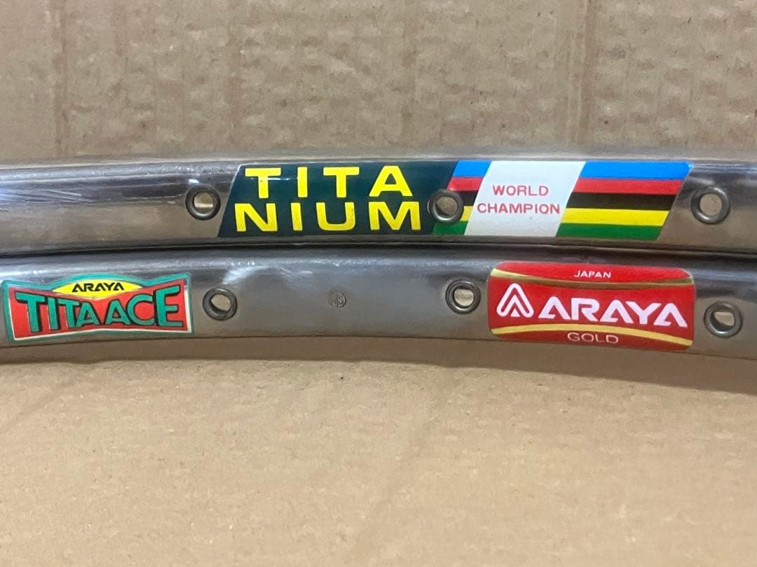 再値下げ 中古 ARAYA GOLD TITACE NJS チタン 競輪 ピスト