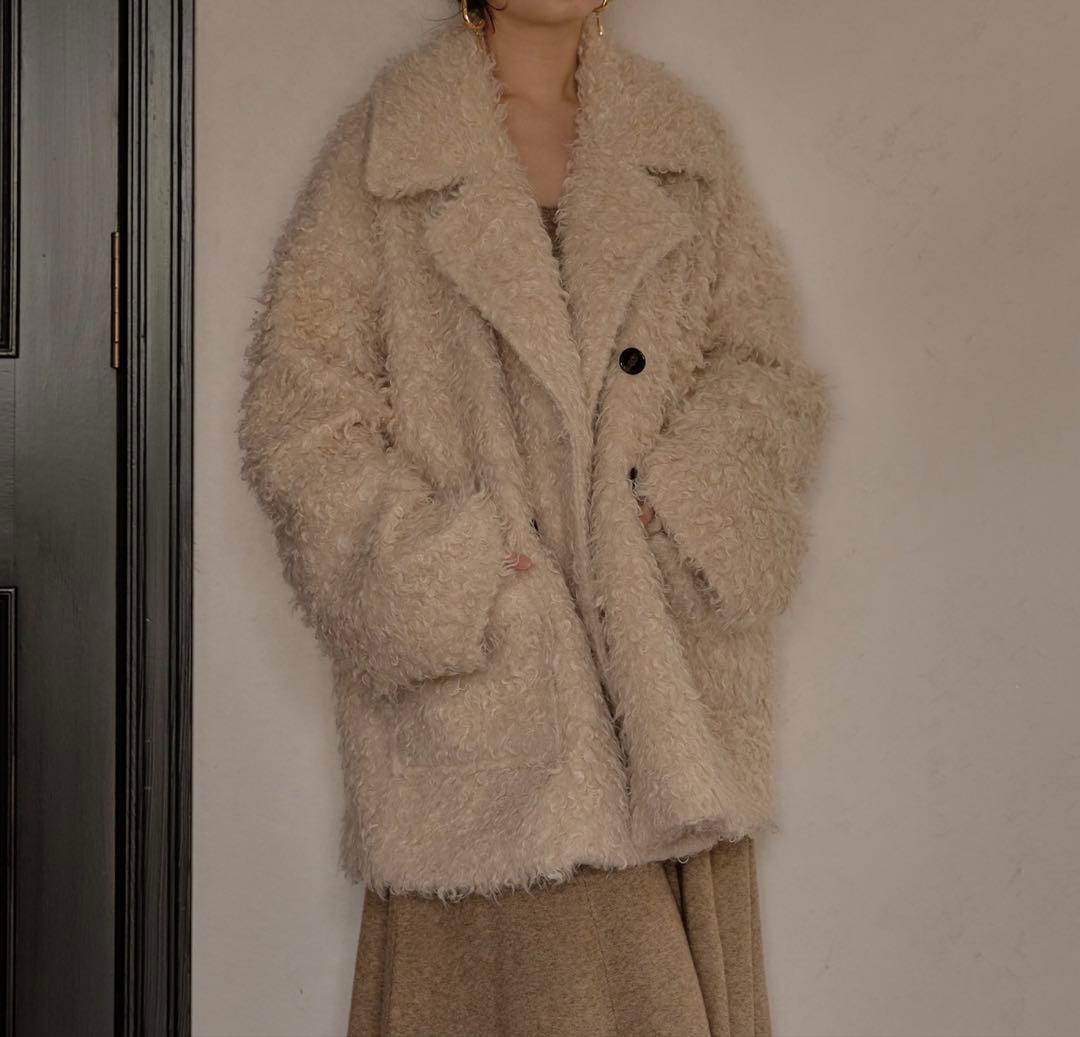 mideal プードルミドルコート【アイボリー】