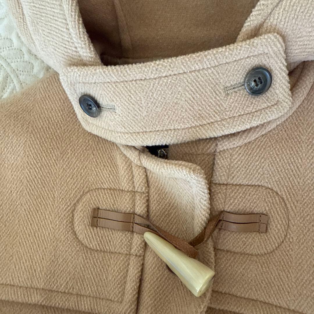 【美品】高級ヘリンボーン バーバリーロンドン 英国製 ベージュ ダッフルコート