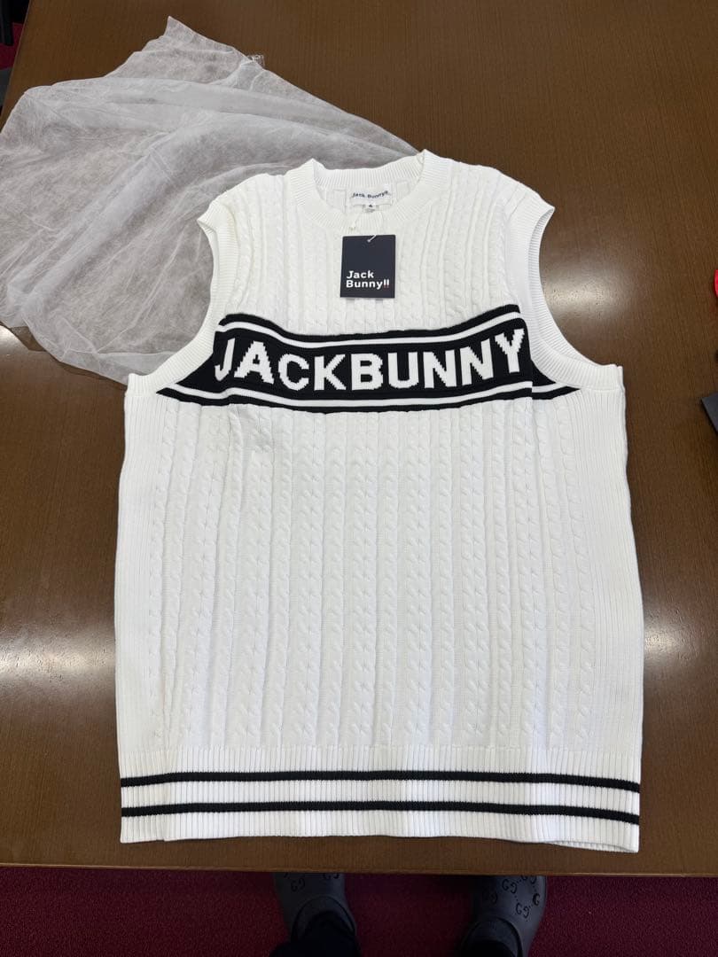 Jack Bunny!! ケーブル編み ノースリーブベスト サイズ4