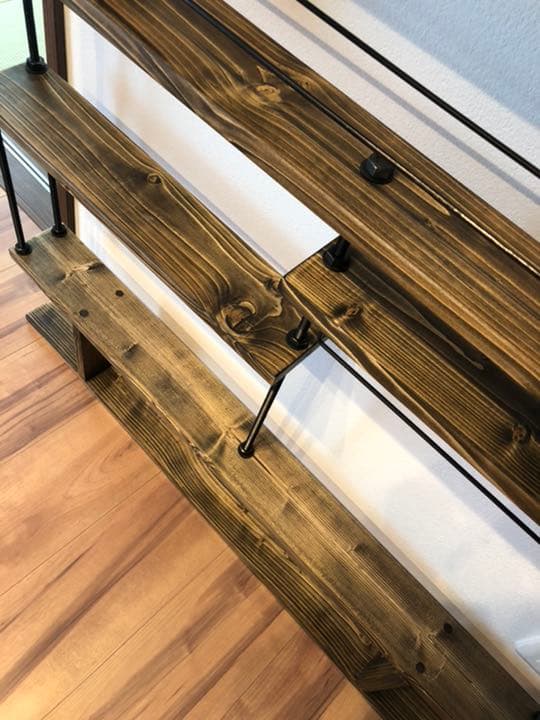 新作☆キッチンラックCentral☆木目強調☆窓枠インテリア☆西海岸