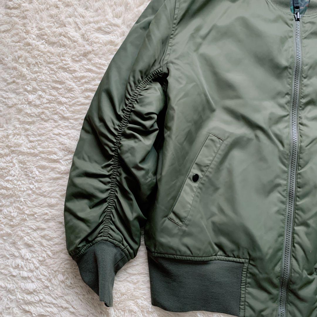【美品】希少NIKE MA 1 ボンバージャケットL オリーブ　リバーシブル